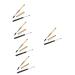 Beaupretty 10 Pcs Grafting Eyelash Brush Fiber With Diamond Extend 16.7X1.2CMx5pcs Assorted Colorx5pcs