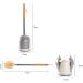 TEMKIN Set Modern Bamboo No Dead Ends Cleaning Tool Sturdy-Bristled Toilet Bowl Brush Space Saving Bathroom Accessories Anti-Drip Holder Brushes - Buy Online on GoSupps.com