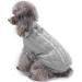 Warm Dog Sweater for Medium Dogs - Cute Knitted Pet Clothes Coat for Girls Boys - Grey - Buy Online on GoSupps.com