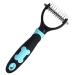 BlueMoo Professional Pet Dog Cat Comb Brush Dematting Deshedding Grooming Trimmer Tool-10 Blades (Blue)