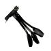 Gloves Shooting Hunting Leather Three Finger Tab Protector Archery Youth Adult Beginner for Recurve Bow S Black