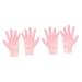 Healeved 2 Pairs Whitening Moisturizing Gloves Cotton Gloves White Gloves Men Moisturizing Gloves for Women Exfoliating Hand Gloves Cracked Hands Gloves Waterproof Gloves Soft Pink Sebs