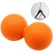 Qutsvosh TPE Ball - Portable Gym Fitness Ball for Therapy & Stress Relief | Improve Blood Circulation | Ideal for Relaxation - Orange - Buy Online on GoSupps.com