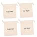 FOMIYES 4pcs Hair Dryer Storage Bag Travel Bag Organizer Hair Dryer Pouch Hair Dryer Carrier Bags Cloth Bag 33x30cm Beige