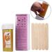 Professional Hair Removal Set - Wax Roller with Thermal Wax & Accessories | 100g Wax Spatulas & Strips for Smooth Skin - Buy Online on GoSupps.com