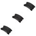 Minkissy 3 piece massage comb Head massager kamm scrapers of tool facial massage scooter hair pick comb massage roller acupunctive shabbar hair teasing kamm scalk horn cockets tablets