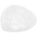 FRCOLOR Heart-Shaped Stone Stones Massage Stone for Relaxing Massage Tools Pocket Tool Stone Scraping Tablets Worry Stone for Relaxing Scrapper Crystal Scraper Portable White White 4X4X0.5CM