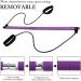 Pilates Bar Kit with Exercise Resistance Band and Foot Loops Portable Fitness Yoga Sticks for Home Workout Strength Training - Buy Online on GoSupps.com