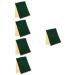 Lurrose 5pcs Adhesive Flocking Cloth Decor Necklace Liner Green Baize Self Adhesive Felt Jewelry Box Shelf