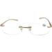 Buy ALEXIS Golden Rimless Bifocal Glasses | Classic Shape +1.50 dpt | Spring Hinge | International Shipping - Buy Online on GoSupps.com