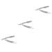 Angoily 3pcs razor stainless steel old fashioned rubber handle man