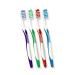 4 x Orthodontic Toothbrush (Set of Four Colors) Single-Sided Conical for Braces