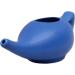 HEALTHANDWEALTH Ceramic Neti Pot for Nasal Cleansing | Natural Sinus Infection Treatment + 10 Sachet Neti Salt | 225ml Capacity (Blue) - Buy Online on GoSupps.com
