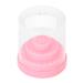 Nail Drill Holder Plastic 48 Holes Display Organizer Box Pink Blue Orange White for Salon (Pink)