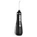 GeRRiT Water Flosser Portable Dental Oral Irrigator with 3 Modes 4 Replaceable Jet Tips Rechargeable Waterproof Teeth Cleaner for Home and Travel -200ml Detachable Reservoir (Color : White) (Color Black
