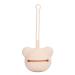 Silicone Pacifier Case Travel Baby Pacifier Silicone Bag Pacifier Accessories for Boys and Girls (Milk Tea Color)