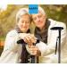 SilteD Adjustable Foldable Walking Stick Crutch Medical Senior Dog Crutches Lightweight Multifunctional Adjustable Aluminum Alloy Walker with led Light Parent's Gift - Buy Online on GoSupps.com
