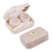 Zorza contact lens container cute contact lens set portable travel case with mirror tweezers tool stick travel contact lens holder for daily and outdoor area (b rpfote) bear paw