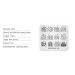 KADS Nail Stamping Plate Dandelion Grass Nature Design for DIY Nail Art (NA016) - Buy Online on GoSupps.com