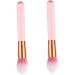 AUTSUPPL 2pcs Cosmetics Brush Cosmetic Brush Highlighter Makeup Brush Cosmetics Powder Brush Wooden - Buy Online on GoSupps.com