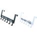 Cabilock Over Door Clothes Hanger Rack Hat Rack Coat Hook Racks Storage Rack Door Hook Door Frame Indoor medium White - Buy Online on GoSupps.com