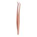 Sonew Eyelash Tweezers Stainless Steel Ergonomic Extension Tool for Eyelashes and Makeup Precision Clamping Rose Gold (Short Oblique Tweezer) Sonewz8a6i5ospc-12