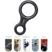 Ancllo 35kn Figure 8 Descending Rescue Device | Aviation Aluminum Abseiling & Climbing Tackelage - Black - Buy Online on GoSupps.com