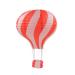 NIDONE Hanging Rainbow Hot Balloon Paper Lanterns rainbow Hot Air Balloon Paper Lantern DIY Carft for Party Decoration Birthday Wedding Christmas Party Decor Gift Red and White