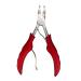 Housoutil 1pc Nail Clippers Cuticle Nippers Scissors Nail Painting Tools Round Nose Pliers Jewelry Making Pliers Fingernail Kit Nails Metal Toe Stainless Steel Manicure Red Fixture