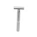 Minkissy razor with structured design razor from steel safety razor men's razor Silve double razor men razor wooden razor man