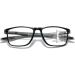 Junsika Blue Light Filter Reading Glasses for Men & Women - Fashion Classic Square Progressive Multifocal Black 1.0x - Buy Online on GoSupps.com