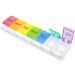 Press Type Large Weekly Pill Organizer Big Pill Box 7 Day BPA Free XL Daily Pill Case for Pills Vitamin Fish Oils or Supplements (1)