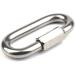 Buxiugk 6-Piece Heavy Duty Stainless Steel Carabiner Quick Links | M4/0.16 D-Shape Screw Locking Clips for Camping & Climbing - Buy Online on GoSupps.com