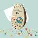 CUSTOMIZABLE EASTER EGG WITH YOUR TEXT - TO CUSTOMIZE WITH YOUR TEXT - CUSTOMIZED EASTER CHOCOLATE