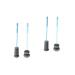 Solustre 4 piece of bottle brush with a long handle bottle cleaning brush cleaning brush household scrubbing for water bottles clear water bottles made of glass cleaning ball baby