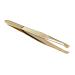 Tweezers Eyelashes Extension Clip Eyebrow Clip Flat Extend medium Golden