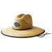 HUK Men's Camo Patch Straw Wide Brim Fishing Hat + Sun Protection Running Lakes - Titanium Blue One Size
