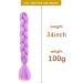 Just Another One 24inch Hair Extensions for Jumbo Braiding Colourful Pre Stretched Hair Heat Resistant Yaki Synthetic African Box Braids Crochet Twist hair for Women Girls & Unisex Purple - Buy Online on GoSupps.com