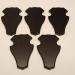 5 Pieces REH Buck Sign Trophy Set with Pine Compartment - Dark Oak Finish | International Shipping Available - Buy Online on GoSupps.com