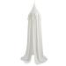 Wonder Space Minimal Pompoms Baby Crib Canopy - Decorative Flags with Pom Poms, Nursery Room Dream Tent for Toddlers Boys & Girls, Kids Bed Hanging Curtain Mosquito Net Children Nook (White)