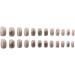 24Pcs/Set Press On Nails Autumn Winter Short Ice Gray Sparkling Diamonds Patch False Nails Acrylic Fake Nails Full Cover Nails Tips Artificial Finger Manicure Press on nails for Women and Girls - Buy Online on GoSupps.com