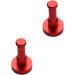 Zerodeko Wall Mounted Clothing Rack 2pcs Black Robe Wall Mount Clothing Mount Robe Hook Hat Coat Hook Clothes Hanger Sponge mediumx2pcs Redx2pcs - Buy Online on GoSupps.com