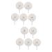 Alipis 10 Pcs Heavy Duty Suction Cup Hooks Shower Suction Hooks Hook up Japanese-Style Sucker mediumx2pcs Whitex2pcs