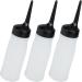 FRCOLOR 3pcs Dry Cleaning Bottle Hair Dye Bottle Hair Squeeze Bottle Hair Oil Applicator Hair Dye Bottle Applicator Salon Hair Dye Bottle Hair Dyeing Bottle Filling Plastic Bottle 19x4.7cm