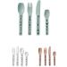 Design Letters 4-Piece Tritan Cutlery Set for Kids - BPA-Free & Dishwasher Safe - A-Z Alphabet Print - Green - Buy Online on GoSupps.com