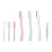 6 Pieces Ladies Face Razor Eyebrow Razor Shaper Shaver for Women and Men Eyebrow Comb Double Eyelid Fork