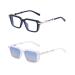 Zassa215-2 Pack Blue Light Blocking Glasses and Vintage Sunglasses for Men & Women- Square Fashion Anti Glare Computer Glasses and UV400 Shades
