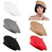 Jolbndcv 6PCS Beret Hat Wool French Beanie Hat Outdoor Hat Winter Hat Fashion Lady Hat White, Gray, Black, Red, Khaki Large