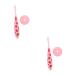 Tovinanna 2st toothbrush baby accessories tongue cleaner for babies molic tooth finger brush made of silicone baby suit manual mouth cleaning brushes travel accessories household child stk pink