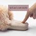 Womens Fluffy Slippers Rubber Sole Material Ladies Slippers Artificial Short Plush Ultra-Soft Flat Comfy Fur Slides with Arch Support Open Toe Flat Sandals (B 25CM) - Buy Online on GoSupps.com